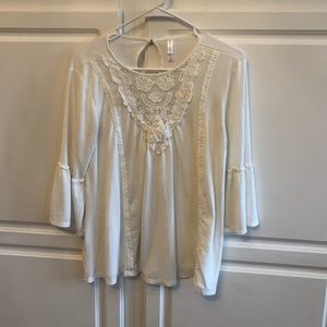 3/4 sleeve lace shirt